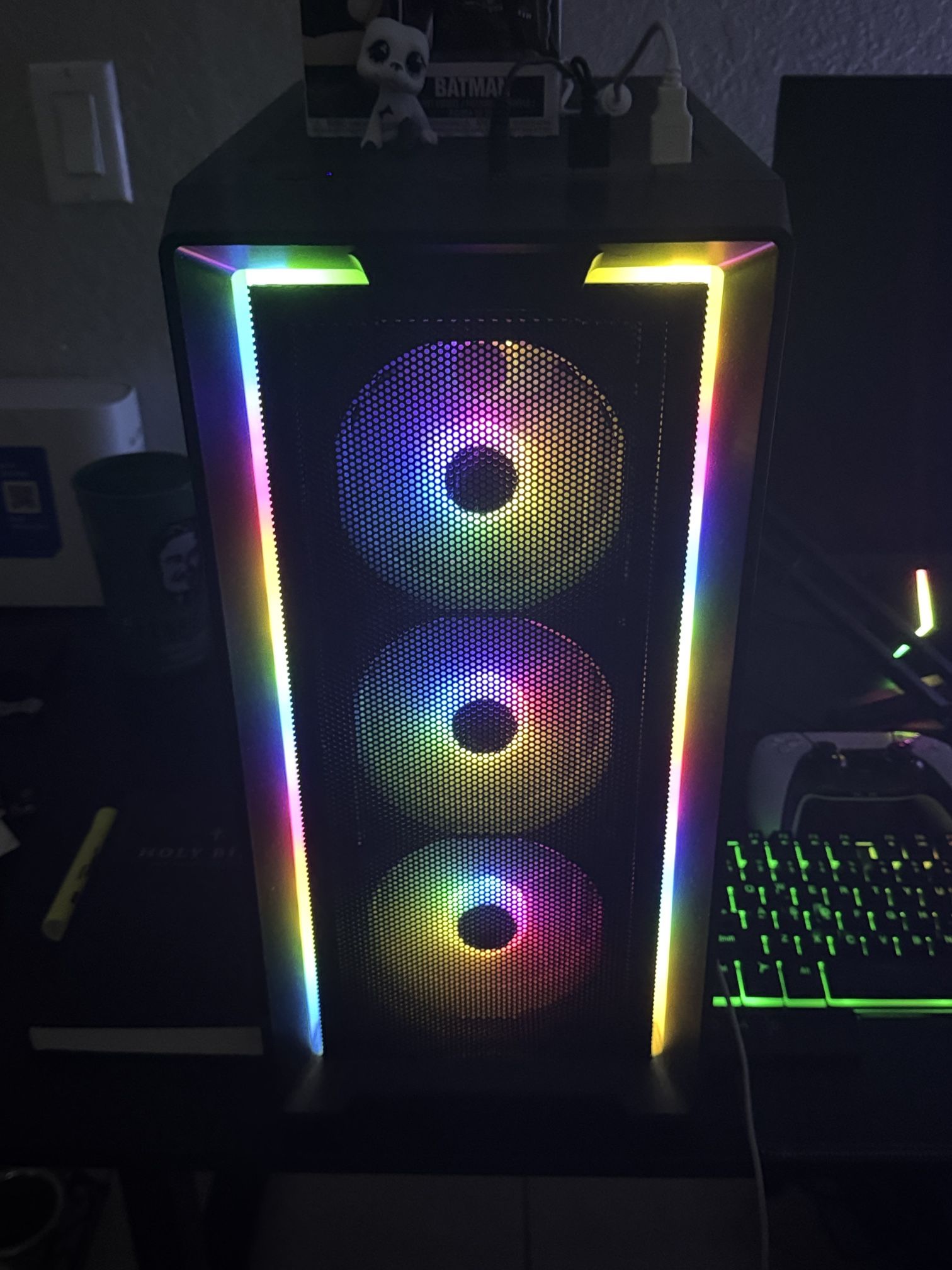 Gaming PC with monitor, keyboard, and speakers Included