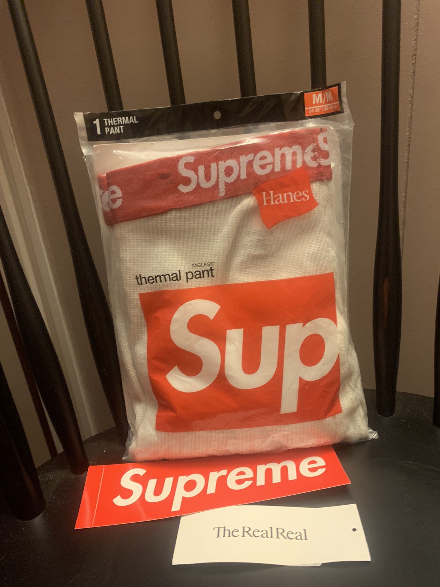 Supreme Hanes thermal pants. Size Medium