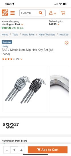 Néw Husky Metric Non-slip Hex Key Set 18-piece Set