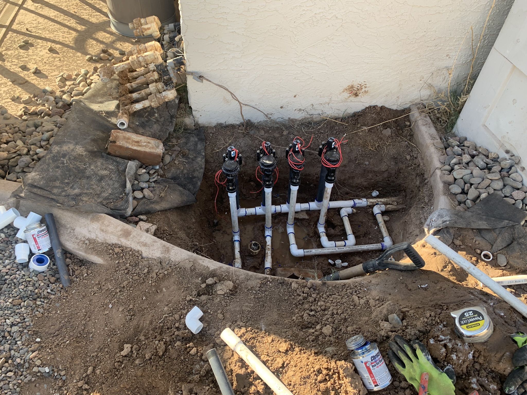 Irrigation/sprinkler /pavers