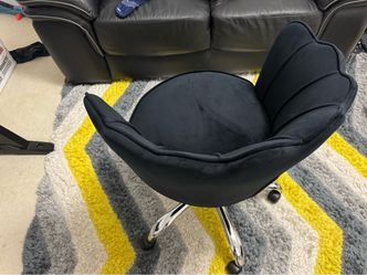Black Velvet Swivel Accent Chair