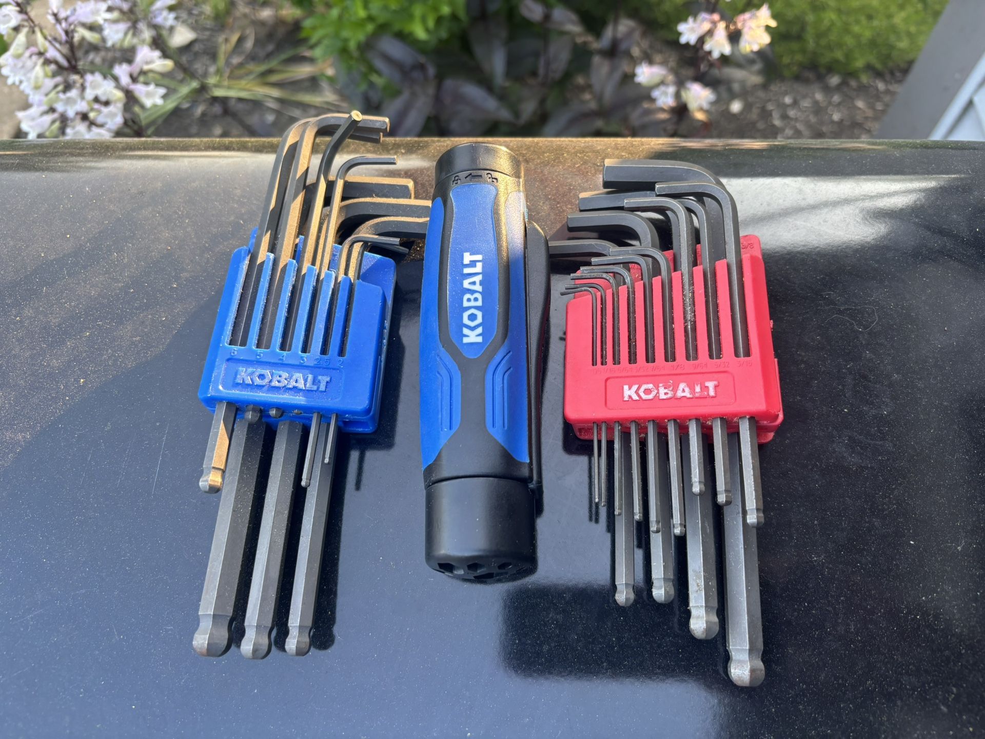 Kobalt Assorted standard (SAE) and metric combination 22 pieces-ball end hex key set