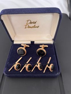 Formal cuff link and stud set - David Donahue