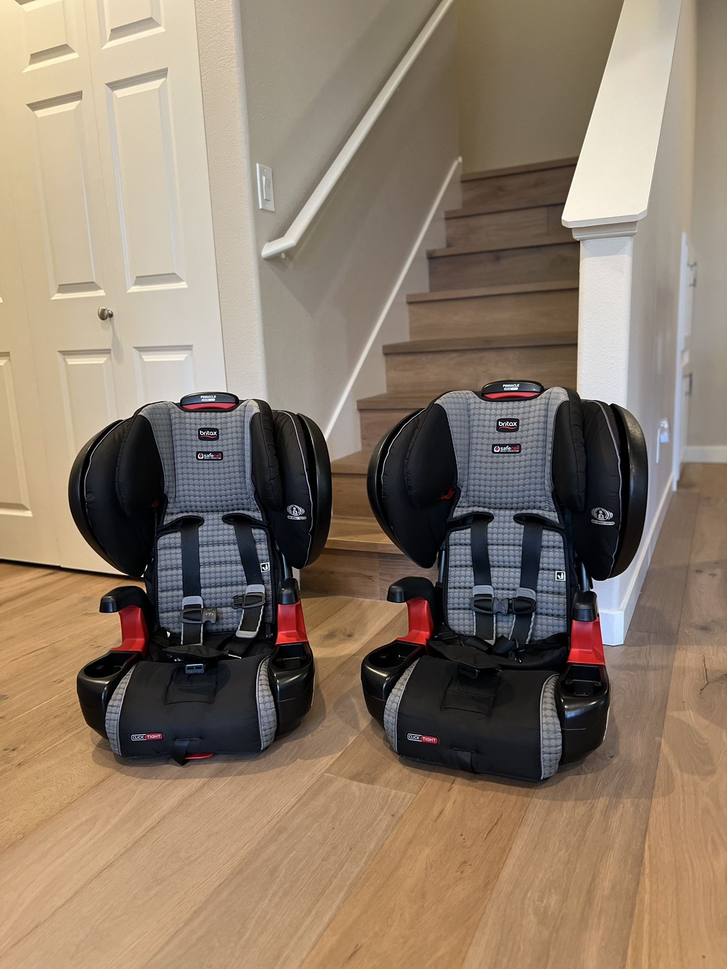 Set Of Two Britax Clicktight Harness To Booster Carseats