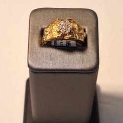 GTS NUGGET RING .35CTW 14K 9.76g