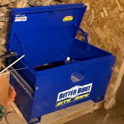 36” W Daws Manufacturing Cobalt Blue Better Built Site Safe Work Tool box Chest Metal 24” H x 18” D
