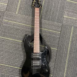 Mitchell MM100 Mini Double-Cutaway Short-Scale Electric Guitar - Black