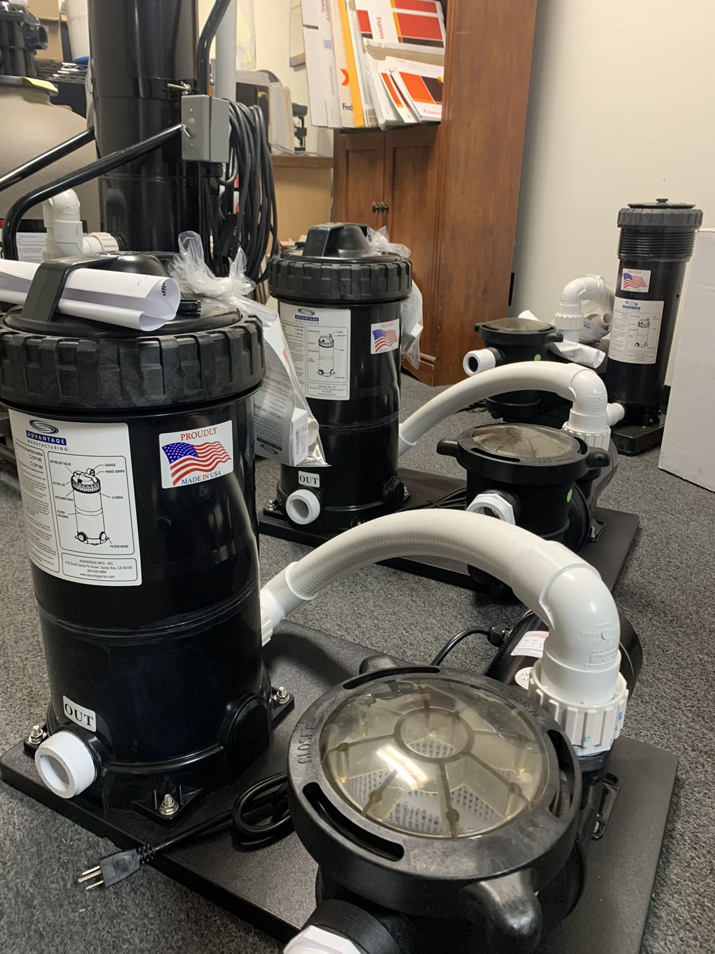 Above Ground Pool 1.5hp 110 Volt Pump Paired With 75 Square Foot Cartridge Filter