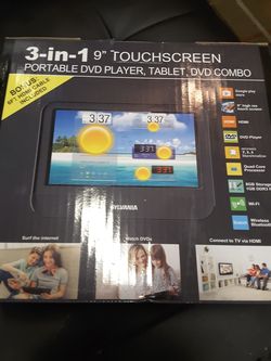 3 in 1 Portable DVD , Tablet an DVD combo