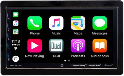 Dual car stereo WITH INSTALLATION apple CarPlay & android auto 7” touchscreen