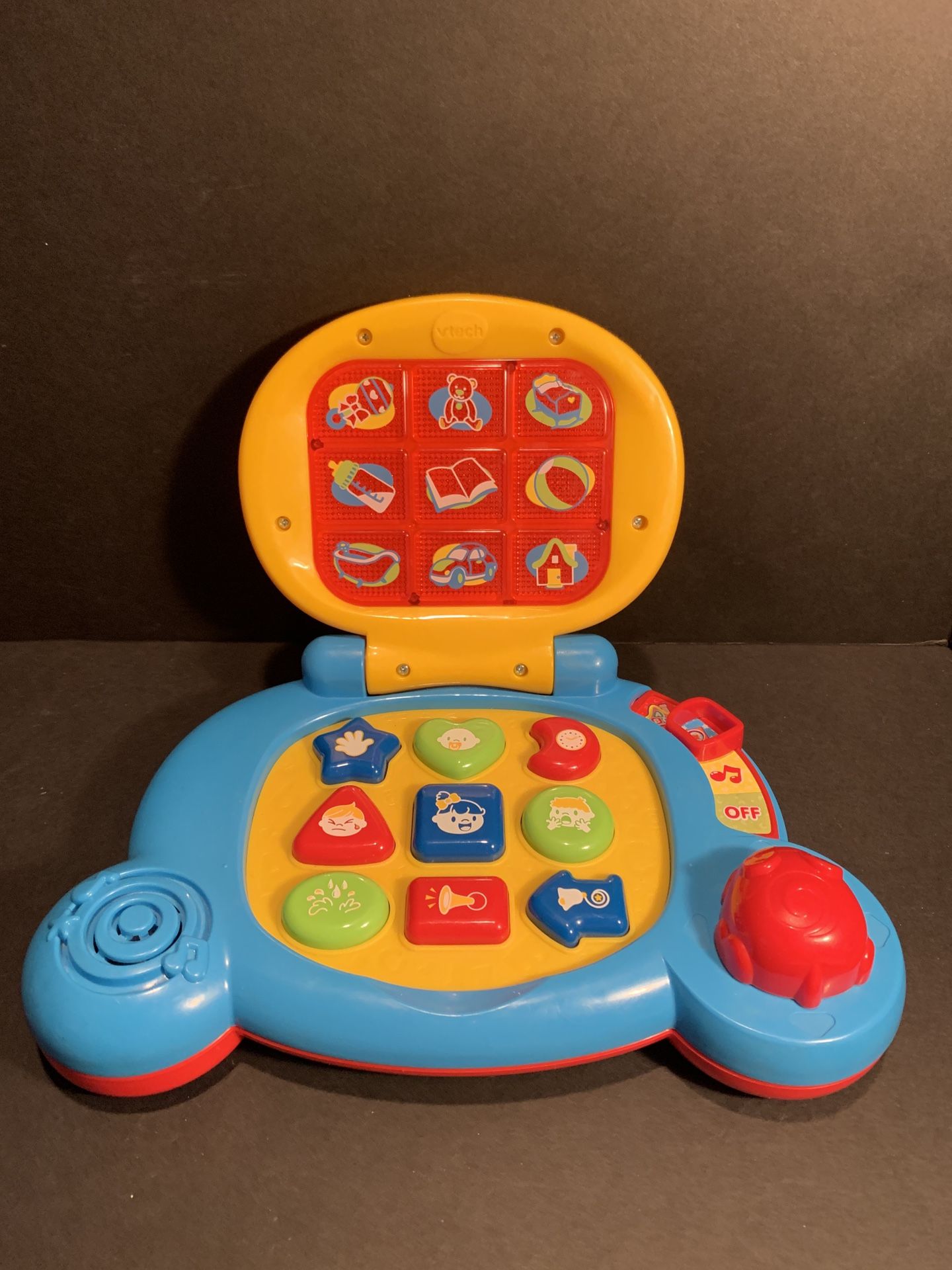 Vtech Baby's Learning Toddler Laptop, Interactive Kids Light Up Mouse Toy.