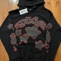 Sp5der Red And Black Beluga Hoodie Brand new with tags Size Medium