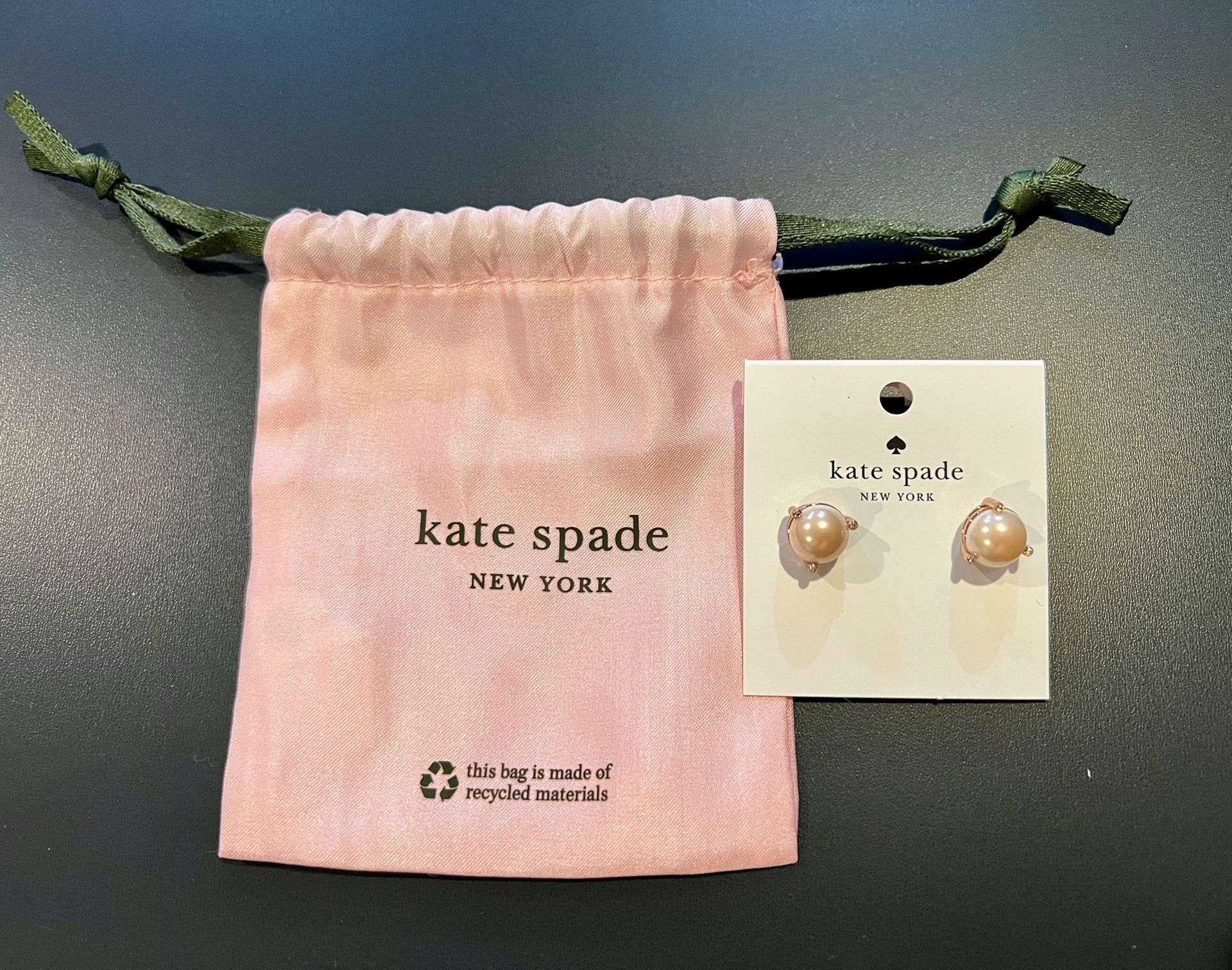 NEW Kate Spade Rise And Shine Pearl Studs