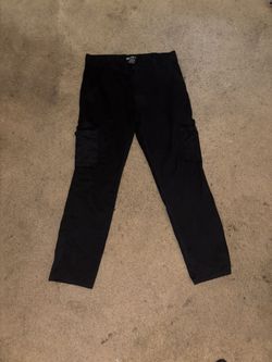 Black Cargo Pants 36x32