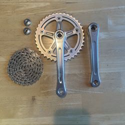 SR Sakae Silstar Crankset Sprocket Chain