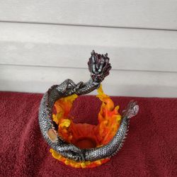 Vintage Chinese Dragon Candle Holder