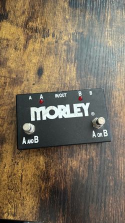 Morley AB switch pedal for dual amp set up