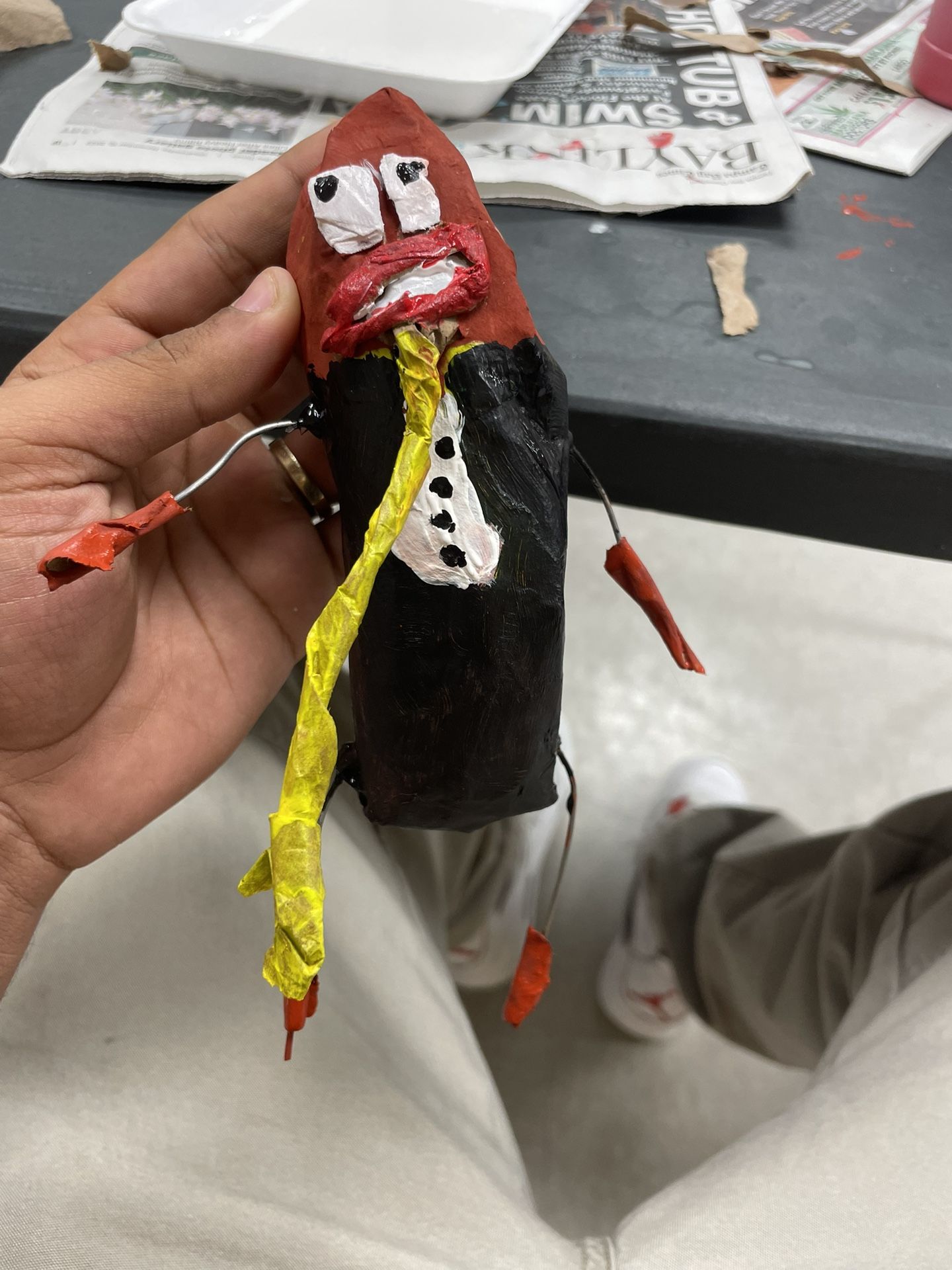 it’s my hotdog with a tux and mustard tie 