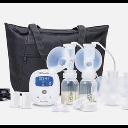 Ameda Mya Joy Plus Deluxe Double Electric Breast Pump + Large Tote Bag BRAND NEW