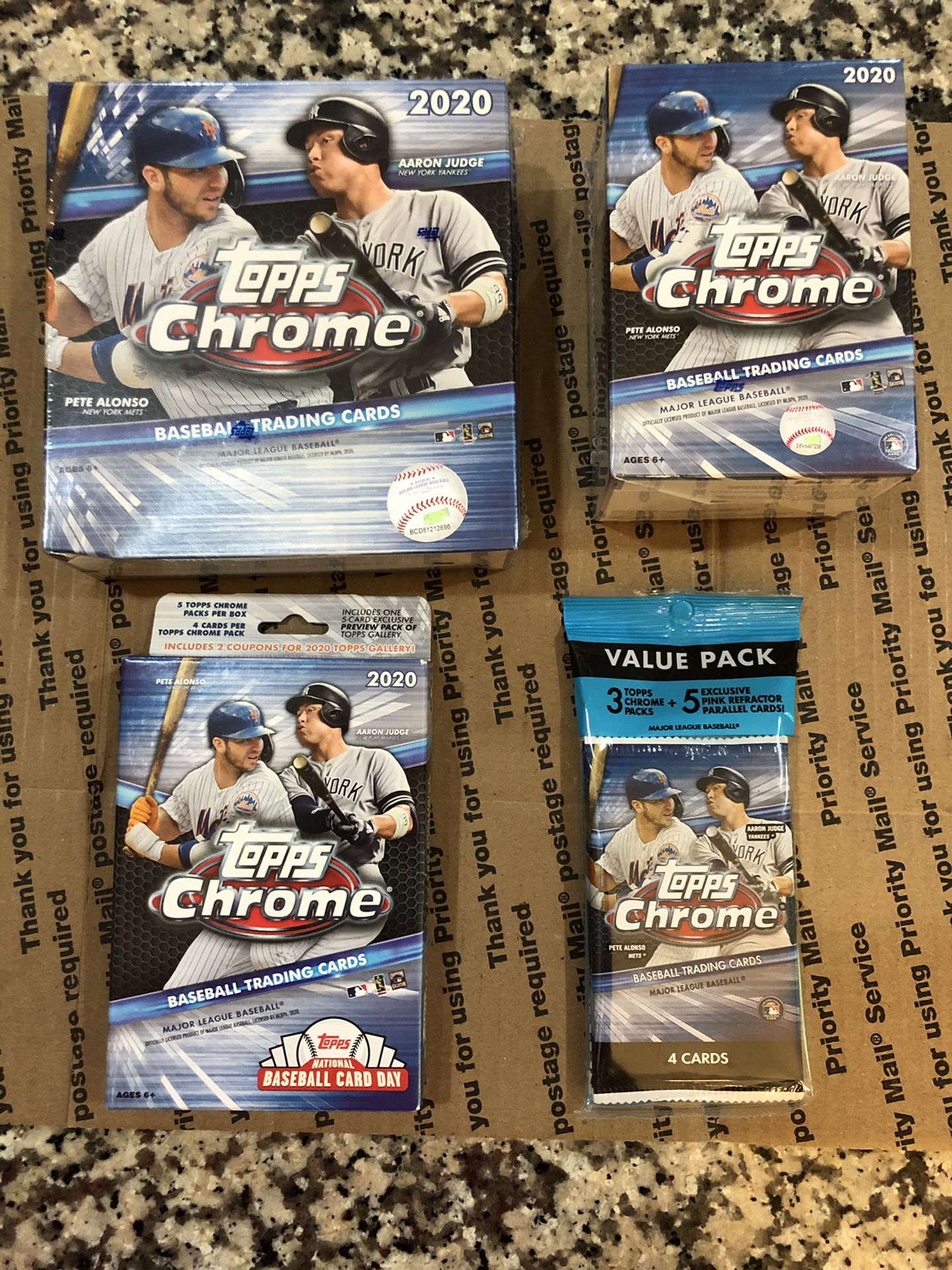 Topps 2020 chrome baseball cards