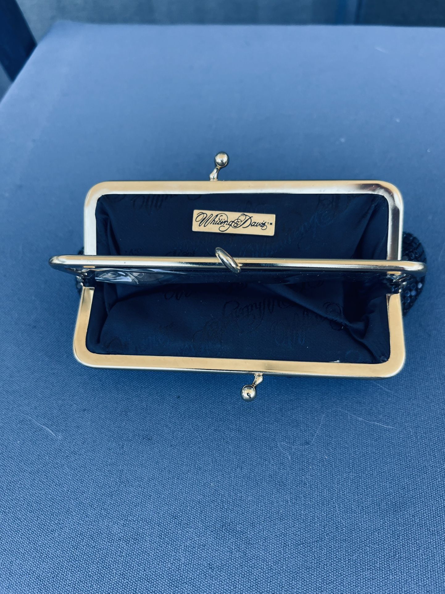 whiting and davis black wallet