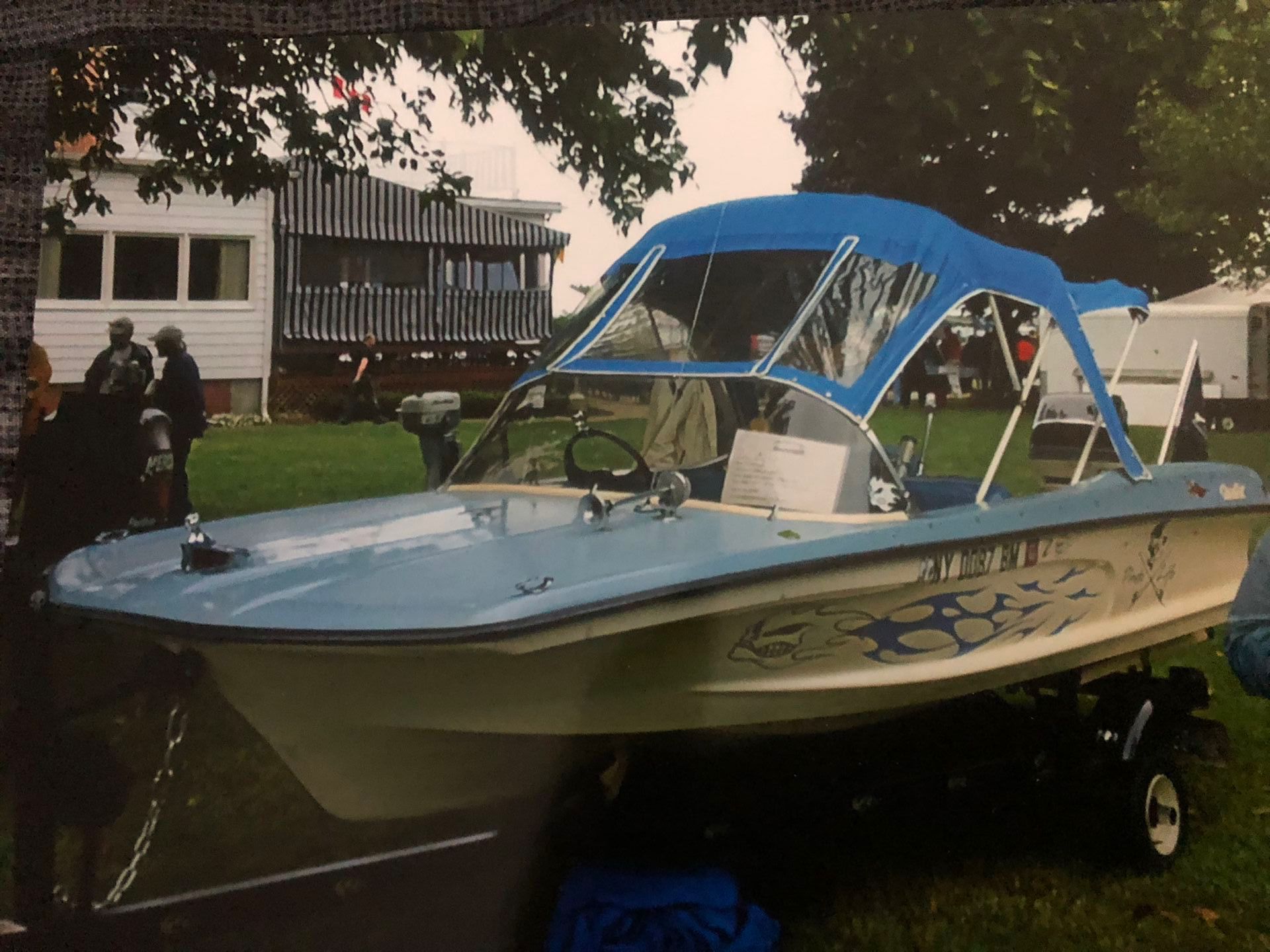 1964 Custom Craft Classic Boat - All Original Including Motor And Trailer