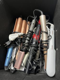 Curling straightening iron