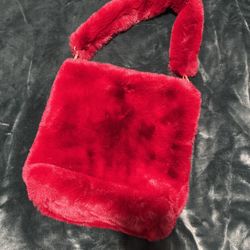 Burgundy, Fuzzy Bag