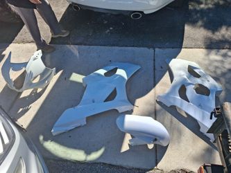 03 04 Suzuki GSXR 1000 Left & Right Side Upper Front Fender Plastic Fairing Cowl A/M