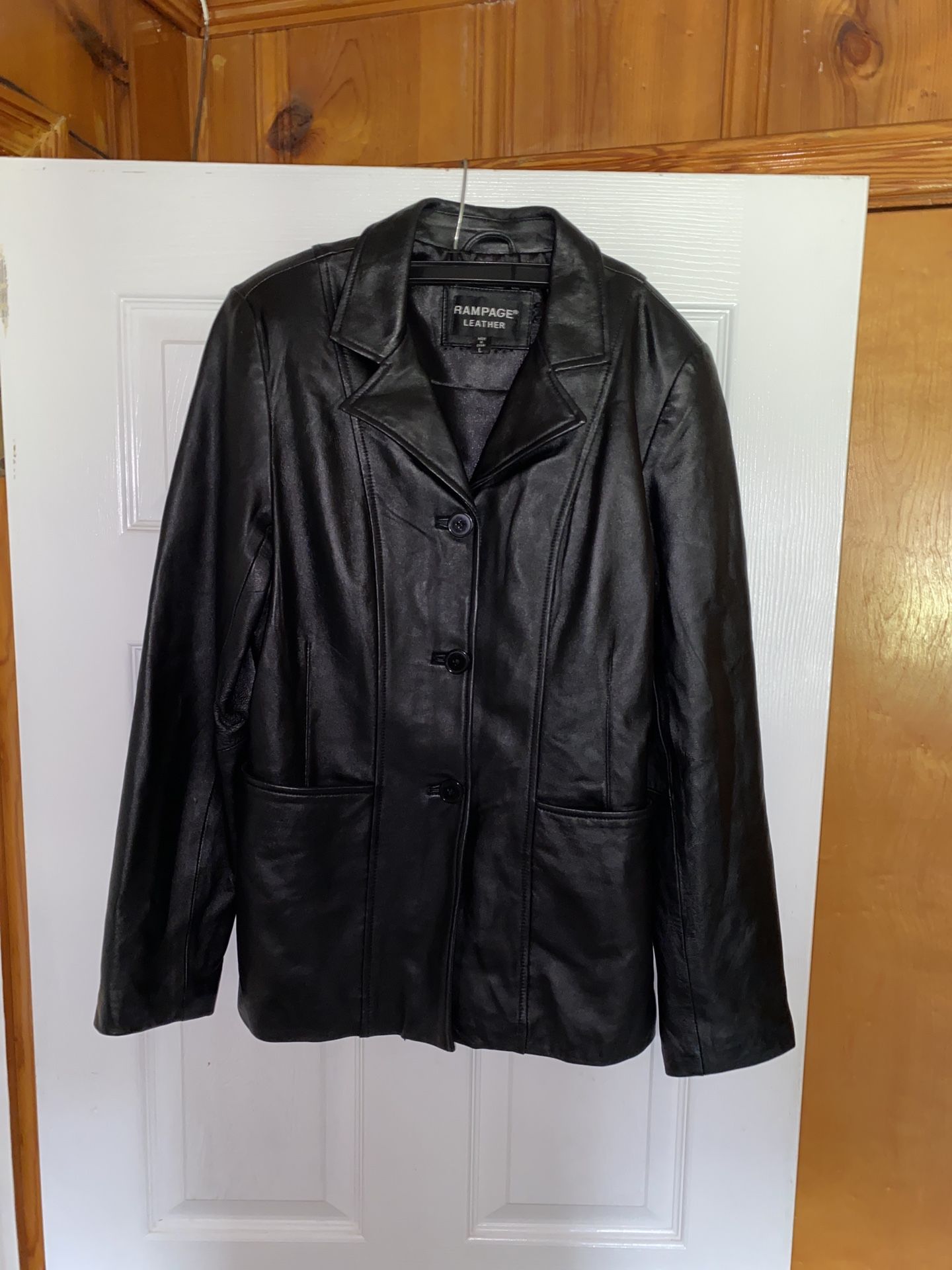 Rampage Ladies Black Leather Jacket