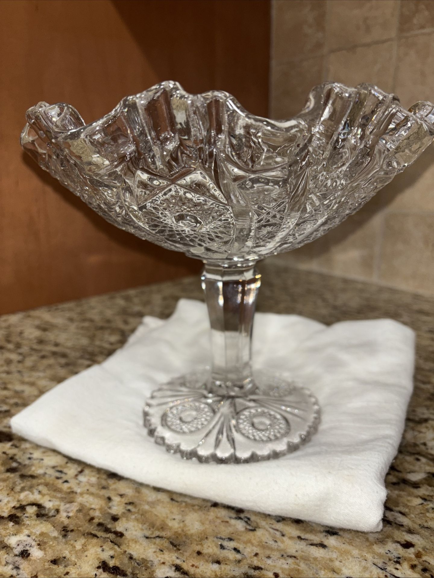 Vintage Pedestal Candy Dish/ Compote