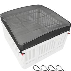 Dog Pen Cover Dog Playpen Cover for Pets,Mesh Top Cover Provide Security for Indoor Dog Pen,Pet Playpen Cover Fits 36 inch Playpen 4-Panels (Playpen 