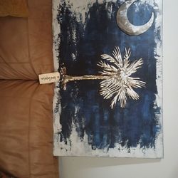 Crescent 🌙 And Palmetto 🌴 metal Picture