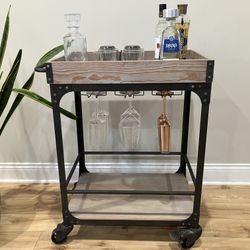 Franklin Bar Cart And Wine Rack