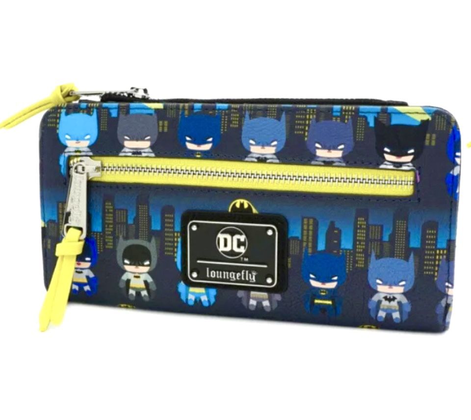 Loungefly DC Batman Character Animated Design Zip Wallet