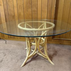 Glass Bamboo Table