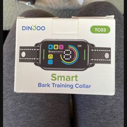 DINJOO Bark Collar, Dog Bark Collar for Large Medium Small Dogs,Smart Bark Collar,Rechargeable Anti Barking Training Collar with 8 Adjustable Sensitiv