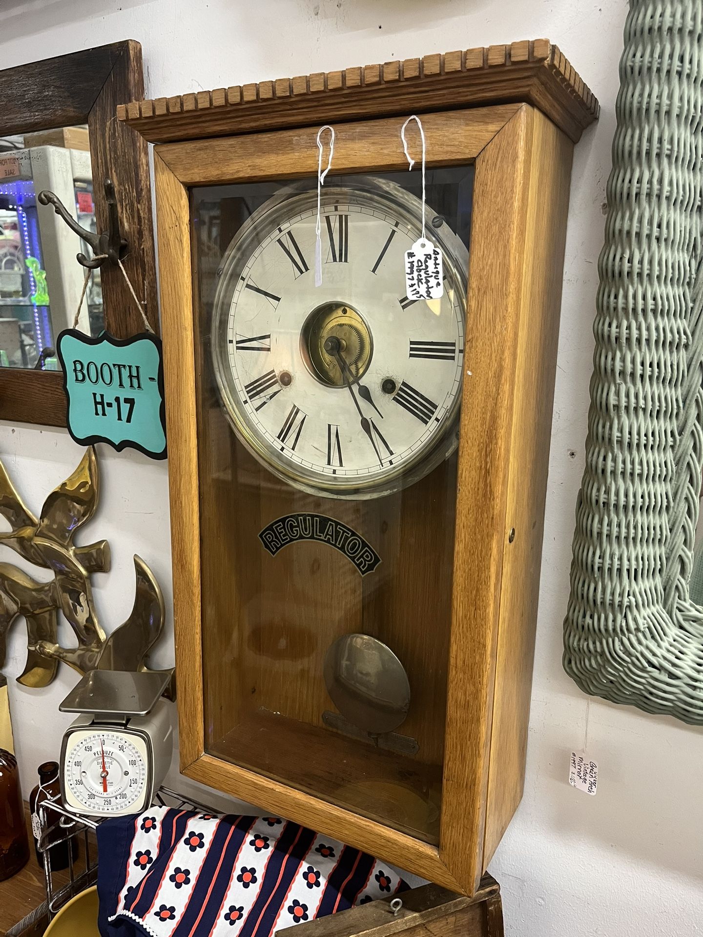 Antique Regulator Clock