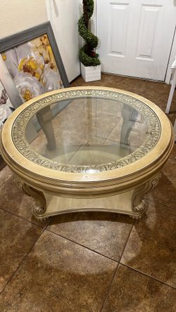 Round Glass Center table