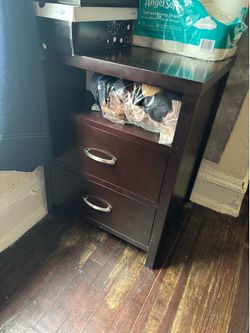 Wooden side drawer