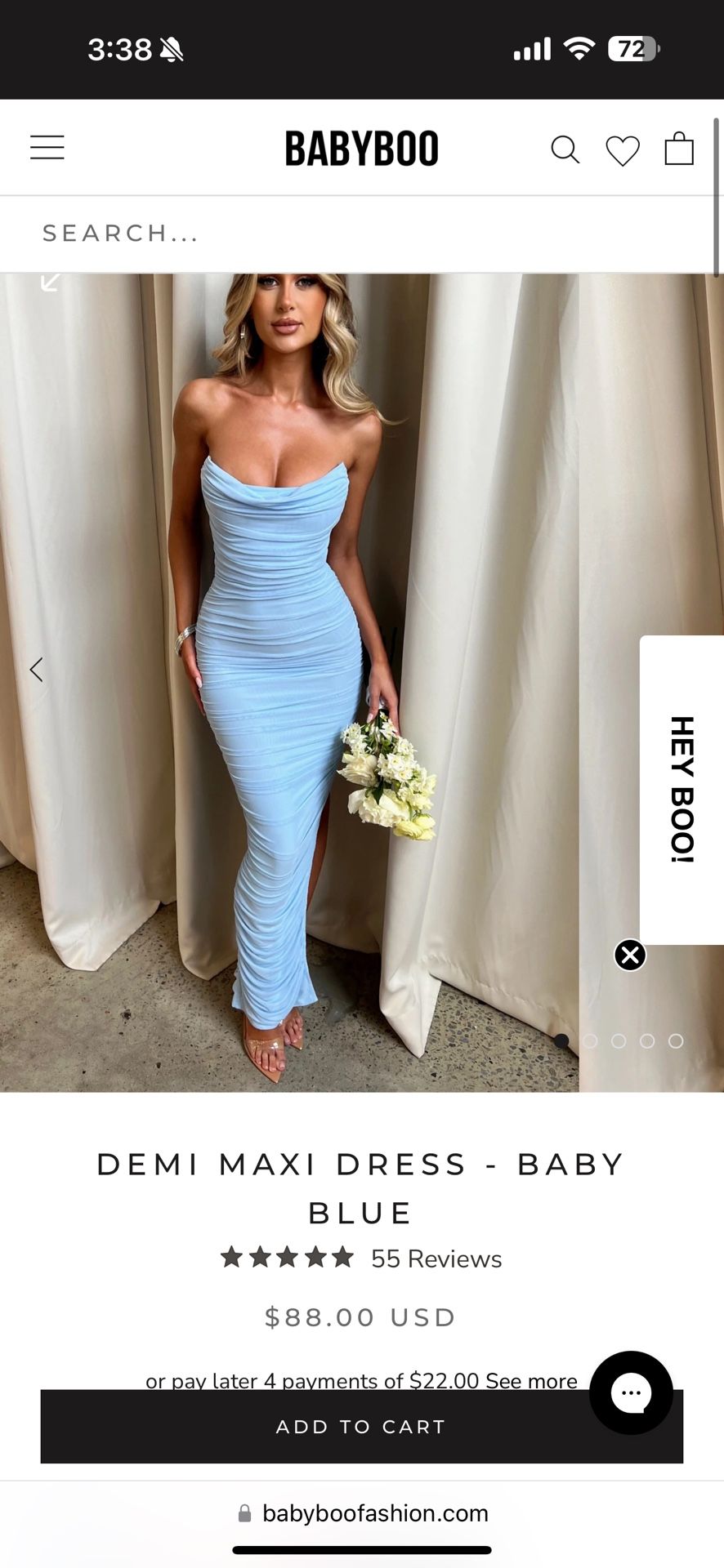 Babyboo fashion - Demi Maxi Dress - Baby Blue - L for Sale in Las Vegas, NV  - OfferUp