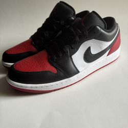 Jordan 1 Low “Bred Toe” Men’s Size 10.5 NEW