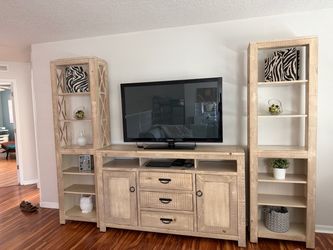 TV Stand and 2 decorative side stands