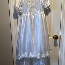 Girls Satin  Flower Girl/communion Dress Size  7