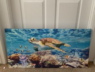 Marine Life Canvas: Cuadro de tortuga del mar