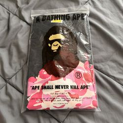 BAPE ABC Camo Rebuild Big Ape Head Tee Size Large