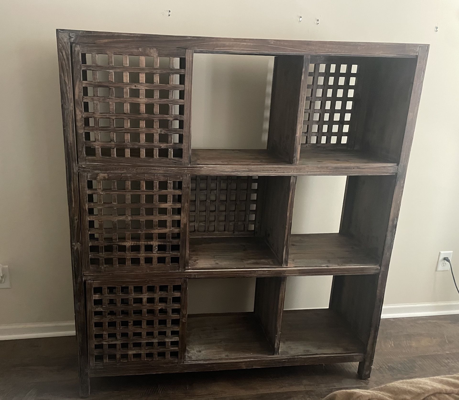 Bookshelf With Sliding Doors