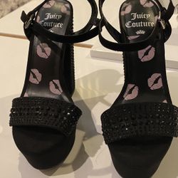 Juicy Couture - Black Sandals - Size 6