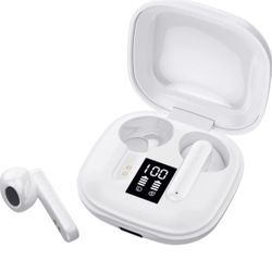 2023new Edition Bluetooth 5.2 Wireless Earphones in-Ear，LED Power Display IPX7 Waterproof Band Microphone Touch Control Portable Char