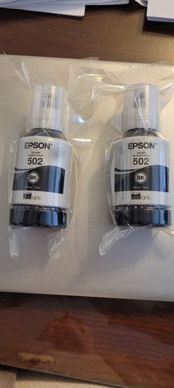 Epson 502 - 2 Pack Black Ink Bottles